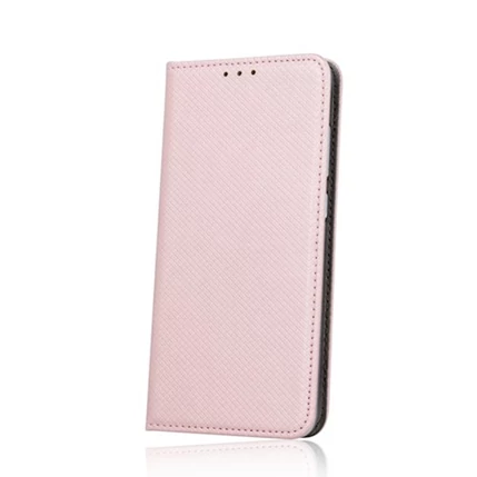 Samsung A525/A526/A528 Galaxy A52 4G/A52 5G/A52S 5G, Oldalra nyíló flip tok, Smart, rose gold