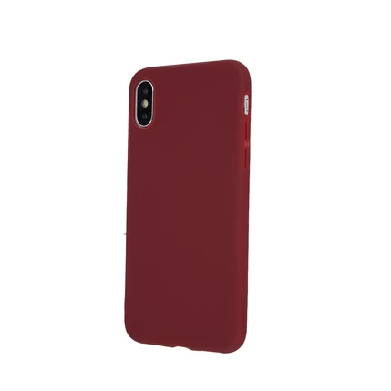 Samsung A226 Galaxy A22 5G, Szilikon tok, Matt, bordó