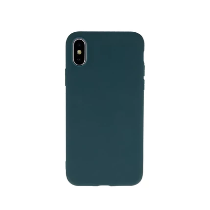 Apple iPhone 13 Pro, Szilikon tok, Matt, zöld