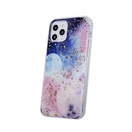 Samsung A536 Galaxy A53 5G, Szilikon tok, Gold Glam, galaxis