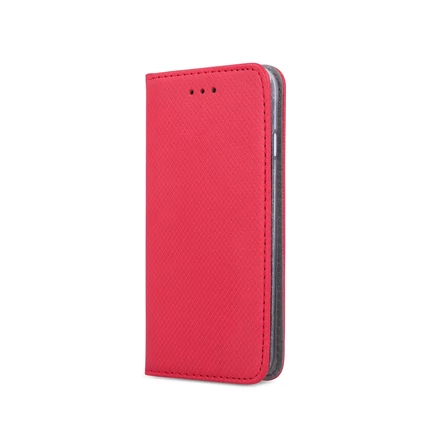 Xiaomi 12T/12T Pro, Oldalra nyíló flip tok, Smart, piros