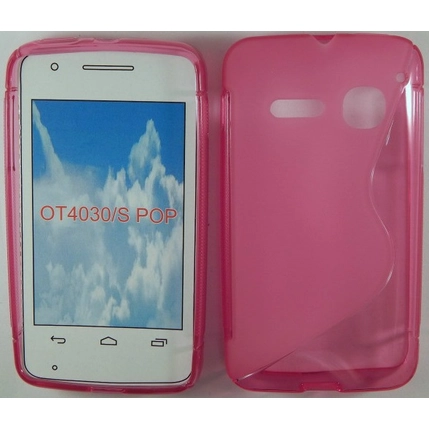 Alcatel OT-4030D S Pop / Mini, Szilikon tok, S-Case, rózsaszín