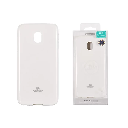 Samsung J330 Galaxy J3 2017, Szilikon tok, Jelly, fehér