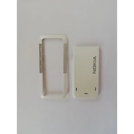 Nokia 5310 elő+akkuf, Előlap, fehér-ezüst