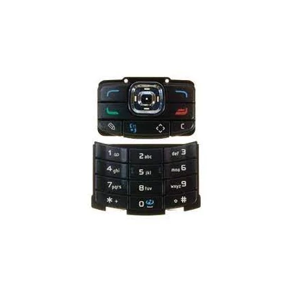Nokia N80 alsó-felső, Gombsor (billentyűzet), fekete