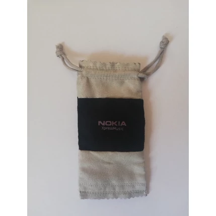 Összehúzós tok, Nokia álló (7x14cm), szürke-fekete