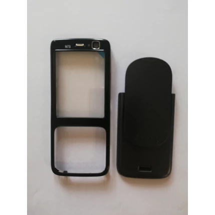Nokia N73 elő+akkuf, Előlap, fekete