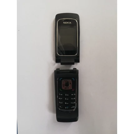 Nokia 6555 k. ház + gomb, Előlap, fekete