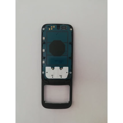 Nokia 5300 LCD Panel+Átvezető szalagkábel (Flex), Csúszka, fekete