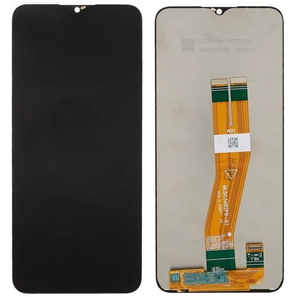 Samsung A035F Galaxy A03, LCD kijelző érintőplexivel (164mm), fekete