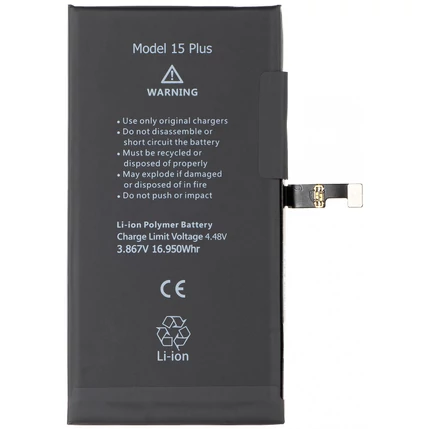 Apple A3039 iPhone 15 Plus 4383mAh, Akkumulátor + ragasztó (OEM) Li-Ion (Nincs felugró ablak,100%-os állapot)