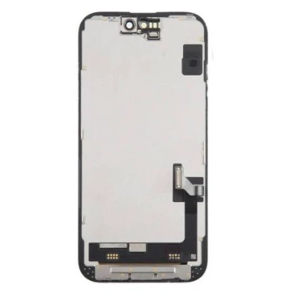 Apple iPhone 16E, LCD kijelző érintőplexivel (LTPS JK COF FHD1080P INCELL  IC csere támogatással), fekete