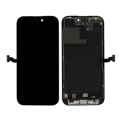 Apple iPhone 14, LCD kijelző érintőplexivel + ragasztó, fekete (GYÁRI  FELÚJÍTOTT)