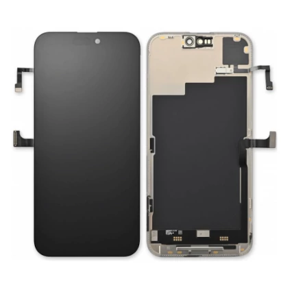 Apple iPhone 16 Plus, LCD kijelző érintőplexivel (SOFT OLED 120Hz Diagnosztizálható), fekete 