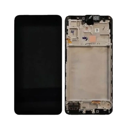 Samsung A176 Galaxy A17 5G, LCD kijelző érintőplexivel és előlapkerettel, fekete (GH82-38045A) (GYÁRI) (SERVICE PACK)