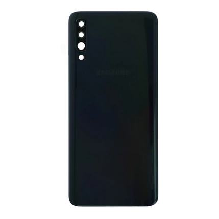 Samsung A705 Galaxy A70, Akkufedél, (ragasztó+ kameralencse), fekete