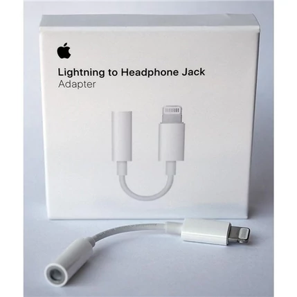 Apple, Lightning - 3,5mm jack - Adapter, fehér  (MMX62ZM/A) (GYÁRI)