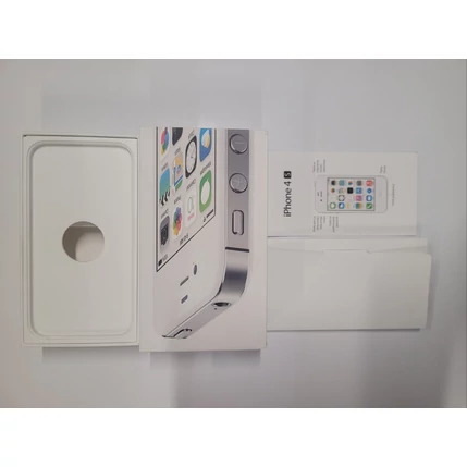 Eredeti IPhone 4S üres doboz, fehér (Eredeti készülék leírás)