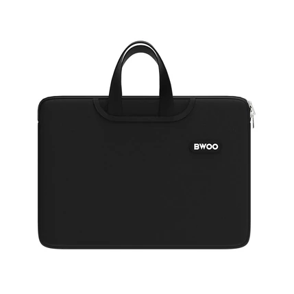 BWOO BO-CB64, neoprén laptoptáska fogantyúval 15", fekete (29x38cm)