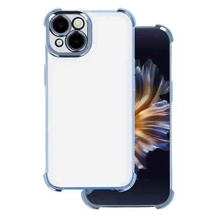 Samsung A566 Galaxy A56 5G, Szilikon tok, Ütésálló (1.5mm) Chrome, kék