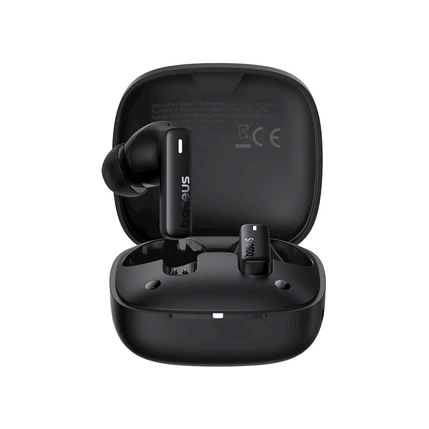 Baseus Bowie E19, Bluetooth headset 5.3, TWS IPX5 vízálló, fekete (A00069600113-00)