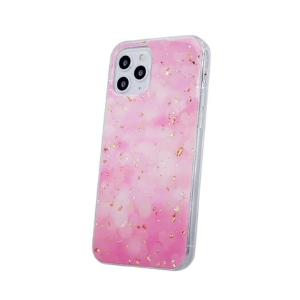 Samsung A336 Galaxy A33 5G, Szilikon tok, Gold Glam, rózsaszín