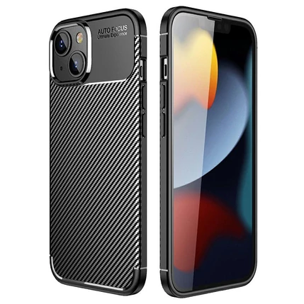 Samsung A245/A246/A256 Galaxy A24 4G/A24 5G/A25 5G, Szilikon tok, Carbon Armor, fekete