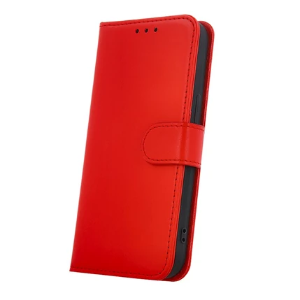 Honor 400 Lite, Oldalra nyíló flip tok, Smart Classic, piros