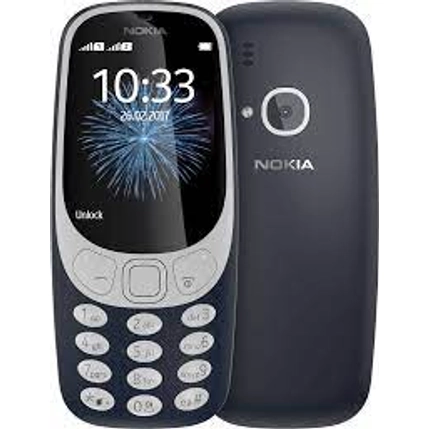 Nokia 3310 DualSIM 2017, Kártyafüggetlen, Mobiltelefon, kék (doboz nélkül,töltővel)