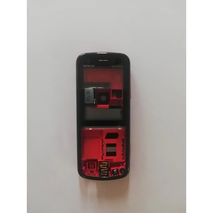 Nokia 5320 komplett ház, Előlap, piros-fekete