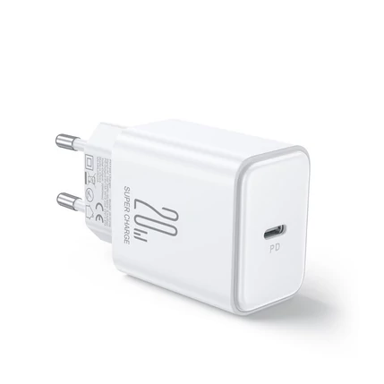 Joyroom JR-TCF06  1XUSB-C, PD 3A 20W  Hálózati gyorstöltő, fehér