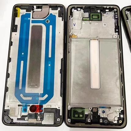 Samsung A528 Galaxy A52S 5G, Előlap (LCD) keret, fekete