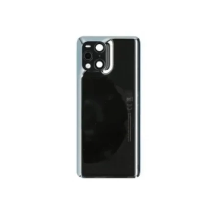 Oppo Find X3 Pro (CPH2173), Akkufedél (ragasztó, kameraplexi), fekete
