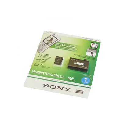 Sony Memory Stick Micro M2 1GB + Sony olvasóval, Memóriakártya