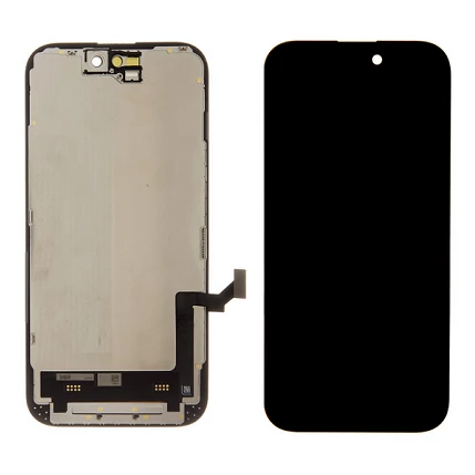 Apple iPhone 15, LCD kijelző érintőplexivel (GXYK INCELL IC CSERE TÁMOGATÁS), fekete