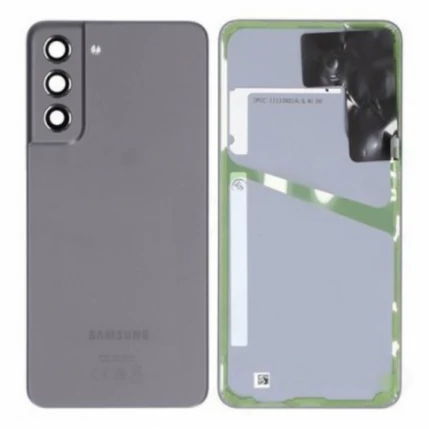 Samsung G990 Galaxy S21 FE 5G, Akkufedél, (kameraplexivel), szürke (GYÁRI BONTOTT)