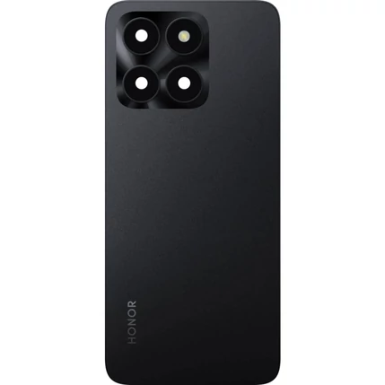 Honor X6A, Akkufedél (ragasztó + kameraplexi), fekete 9707AASJ (GYÁRI) (SERVICE PACK)
