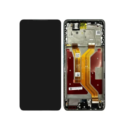 Honor Magic7 Lite, LCD kijelző érintőplexivel és előlapkeret, (0235AMMN), kék, Jade Cyan (GYÁRI) (SERVICE PACK)