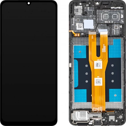 Samsung A065 Galaxy A06 (2023), LCD kijelző érintőplexivel és előlap kerettel, fekete (GH81-26440A) (SERVICE PACK) (GYÁRI)