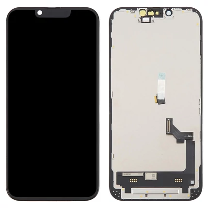 Apple iPhone 16E, LCD kijelző érintőplexivel (DD SOFT OLED), fekete (IC CSERE TÁMOGATÁS)