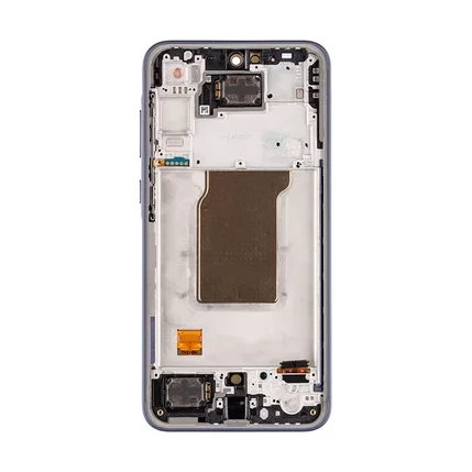 Samsung A356 Galaxy A35 5G, LCD kijelző érintőplexivel és előlapkerettel, kék (GH82-34223A GH82-34221A) (SERVICE PACK) (GYÁRI)