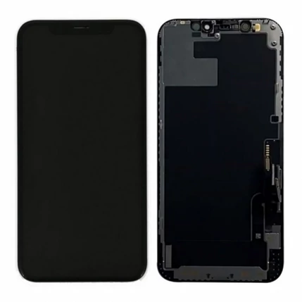 Apple iPhone 14 Pro Max, LCD kijelző érintőplexivel, fekete (Soft Oled)  (IC CSERE TÁMOGATÁS)