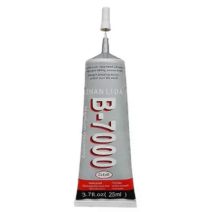 Zhanlida B7000 Ragasztó, (25ml), átlátszó (Többcélú ragasztó LCD, érintő, fa, porcelán)