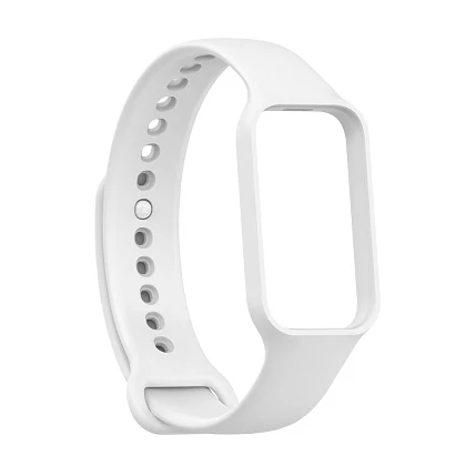 Xiaomi Smart Band 8/Active, szilikon óraszíj, fehér