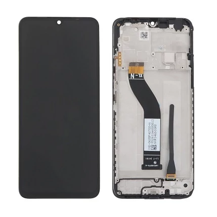 Xiaomi Redmi 14C/Poco C75, LCD kijelző érintőplexivel és előlapkerettel, fekete (OEM)