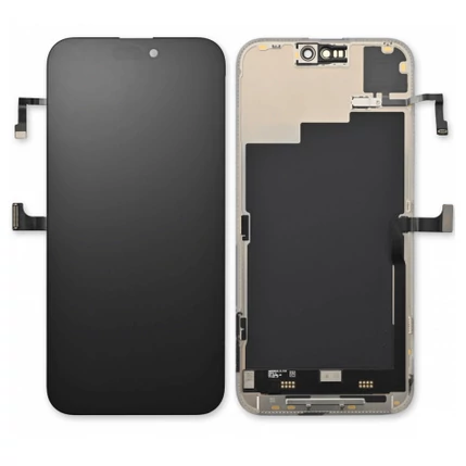 Apple iPhone 15 Plus, LCD kijelző érintőplexivel (GXYK INCELL IC CSERE TÁMOGATÁS), fekete