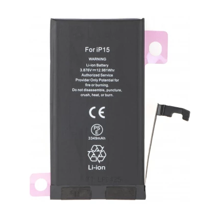 Apple A3018 iPhone 15 3349mAh, Akkumulátor + ragasztó (OEM) Li-Ion (Nincs felugró ablak,100%-os állapot) (Diagnosztizálható)