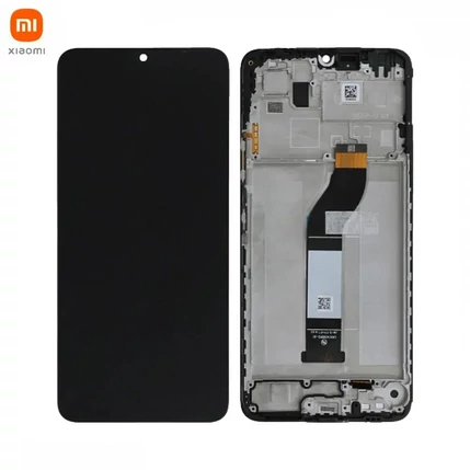 Xiaomi Redmi 13C 5G, LCD kijelző érintőplexivel és előlapkerettel, fekete (5600120C3V00)  (GYÁRI) (SERVICE PACK)