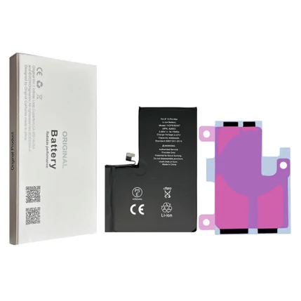 Apple A2653  iPhone 13 Pro Max 4352mAh, Akkumulátor + ragasztó (OEM) Li-Ion (közvetlen telepítés, nincs felugró ablak, 100%-os állapot)