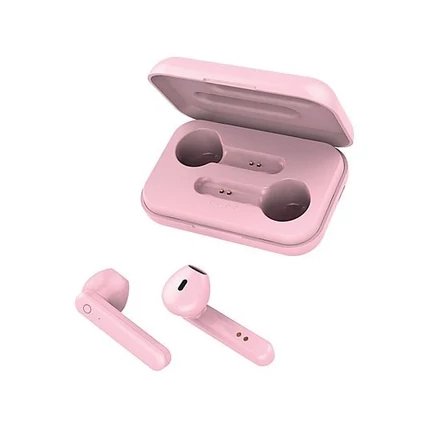 Forever TWE-110 TWS, Bluetooth headset beépített mikrofonnal, rózsaszín